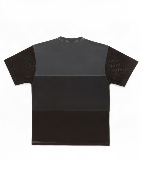 T-shirt grafica da bambino Diadora Top 13-14 anni XL in cotone color block nero
