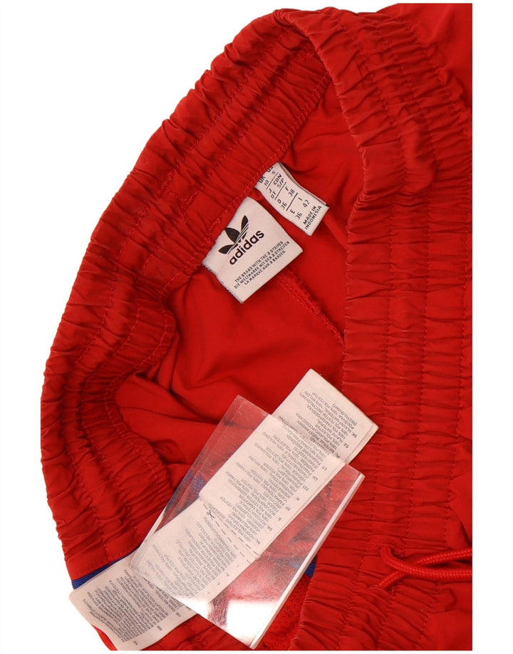 Adidas Womens Tracksuit Trousers Joggers UK 10 Small  Red Polyester