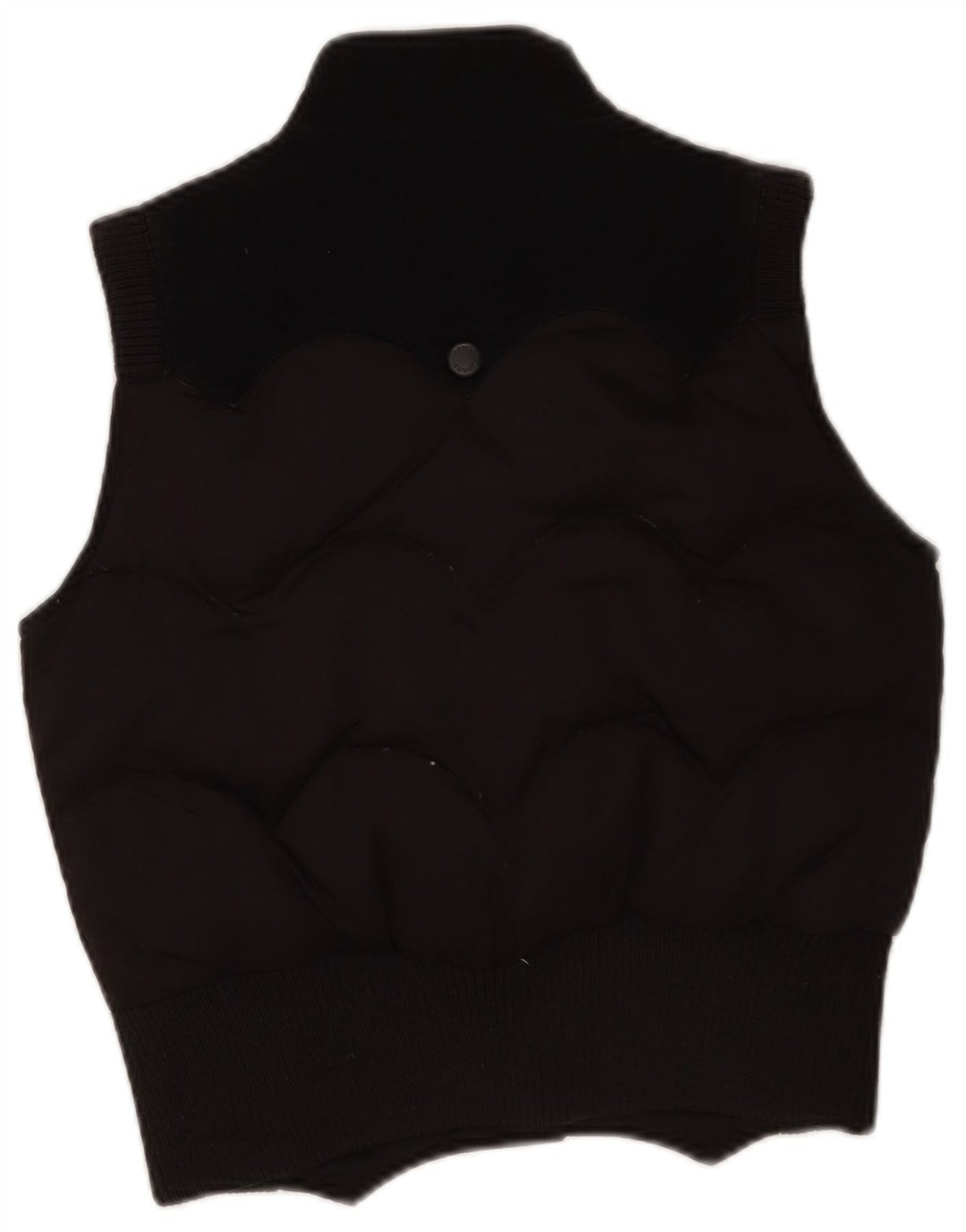Levi's Womens Crop Padded Gilet UK 10 Small Black Polyester