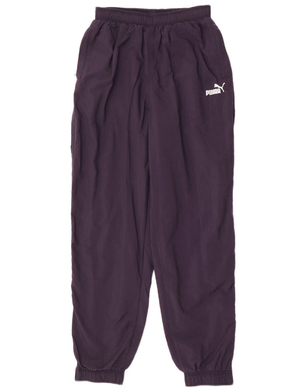 PUMA Mens Tracksuit Trousers Joggers Small Navy Blue Nylon