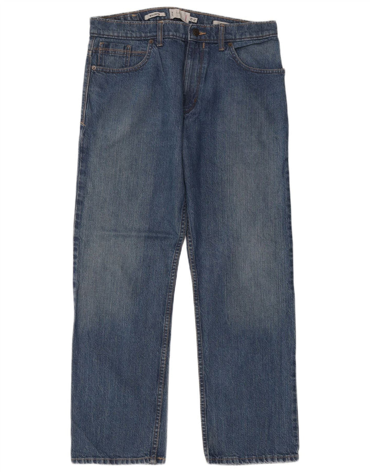 Marks & Spencer Mens Straight Jeans W34 L29 Blue Cotton