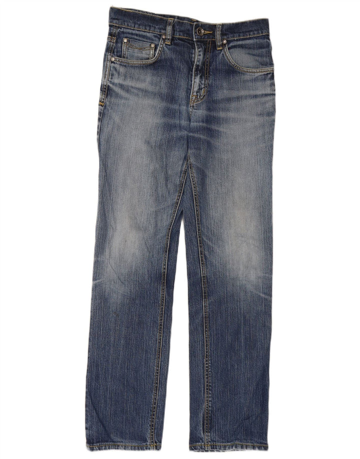 Rifle Damen Straight Jeans W30 L29 Blaue Baumwolle
