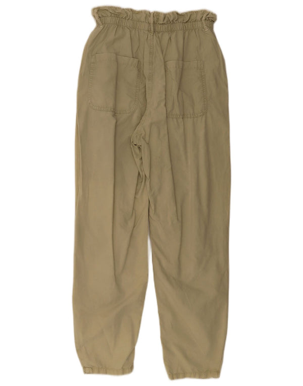 Pantaloni chino affusolati da donna Zara EU 34 2XS W24 L28 Cachi