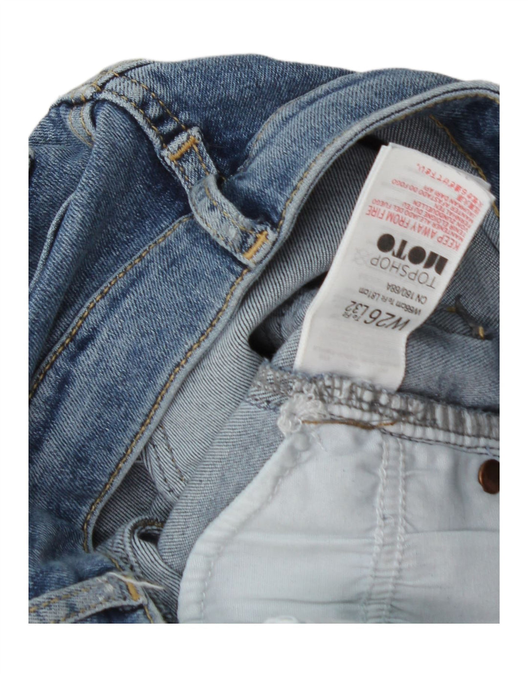 TOPSHOP Womens Flared Jeans  W26 L32 Blue Cotton Vintage Topshop and Second-Hand Topshop from Messina Hembry 