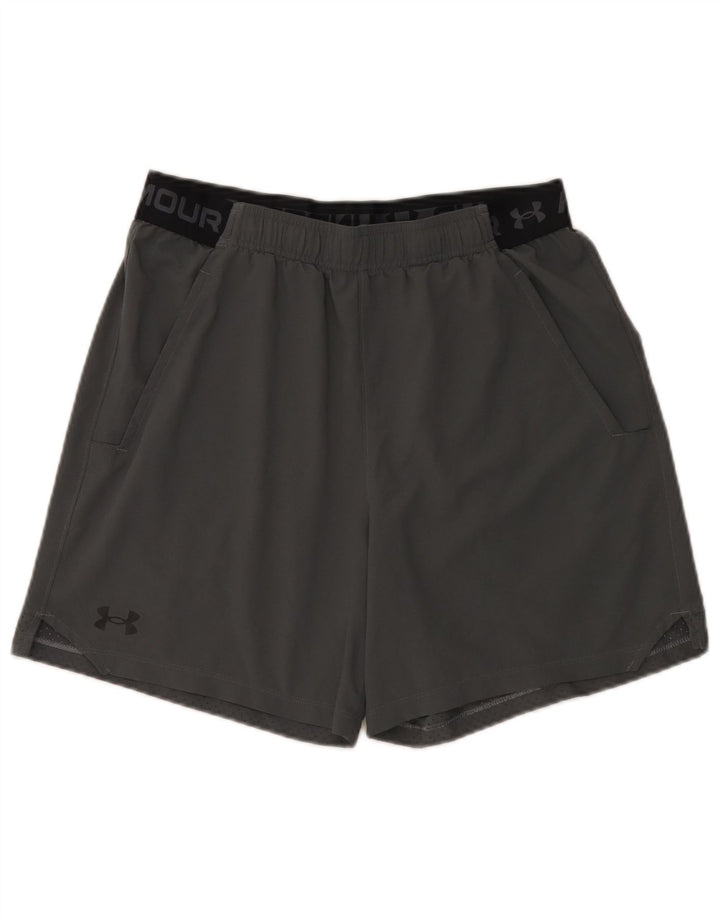 Under Armour Mens Graphic Sport Shorts Large Grey Colourblock
