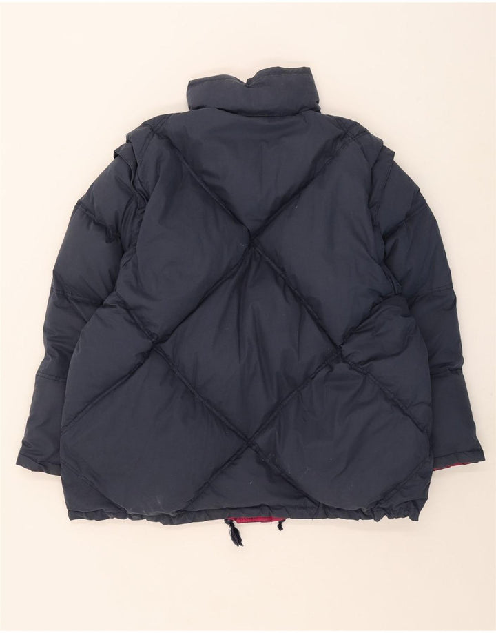 Vintage Mens Padded Reversible Ski Jacket UK 40 Large Pink Polyester