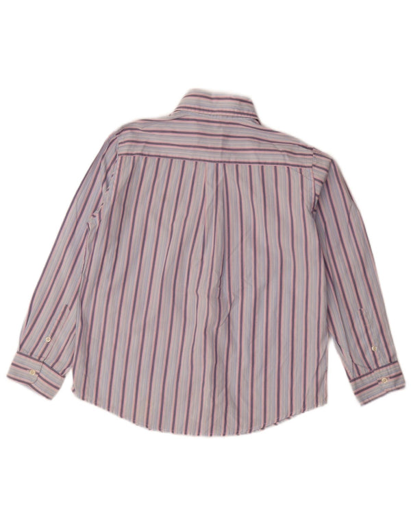 Camicia Benetton per ragazzi 8-9 anni Cotone a righe blu medio