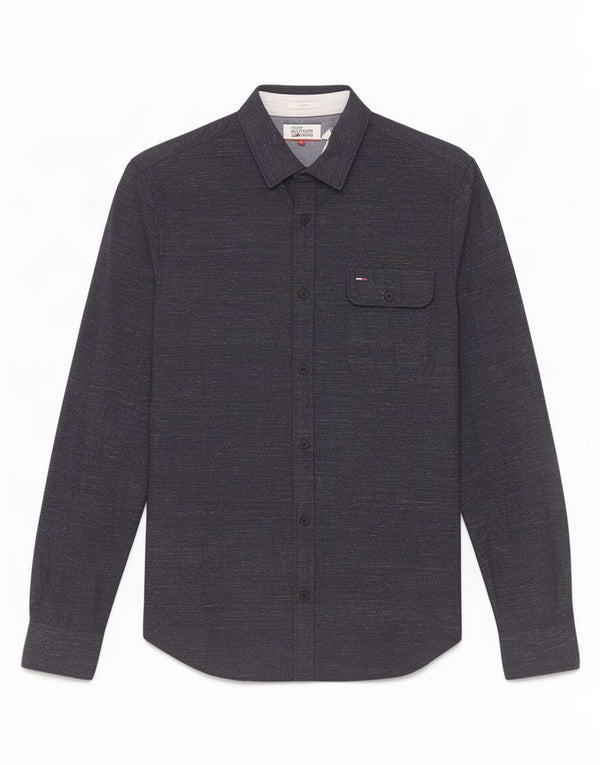 Tommy Hilfiger Chemise Homme XS Bleu Marine Moucheté Coton
