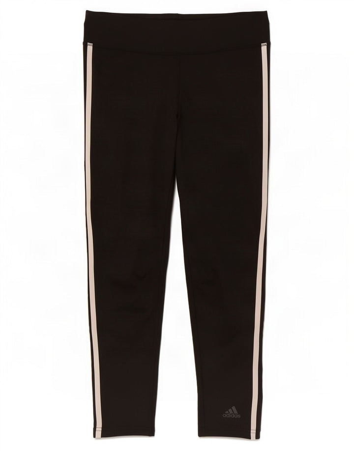 Женские леггинсы Adidas Climalite UK 12/14, средний черный полиэстер
