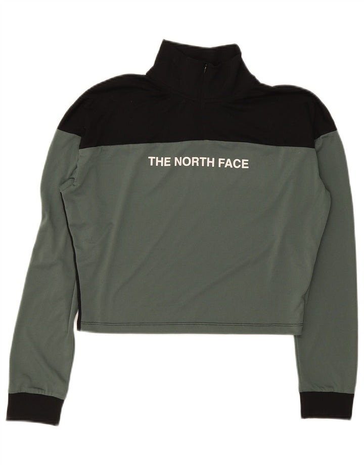 The North Face Womens Graphic Pullover Tracksuit Top UK 14 Medium Khaki