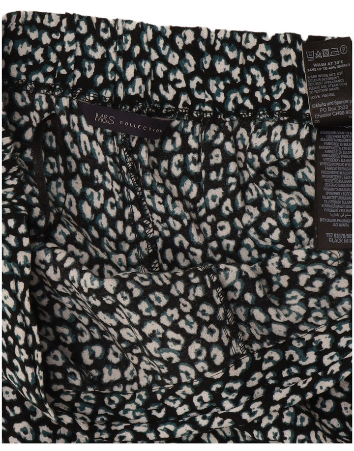 Marks & Spencer Womens Harem Trousers UK 12 Medium W32 L26 Black