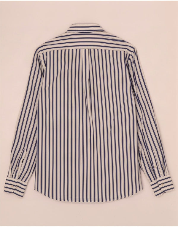 Harmont & Blaine Mens Shirt Large Blue Striped Cotton