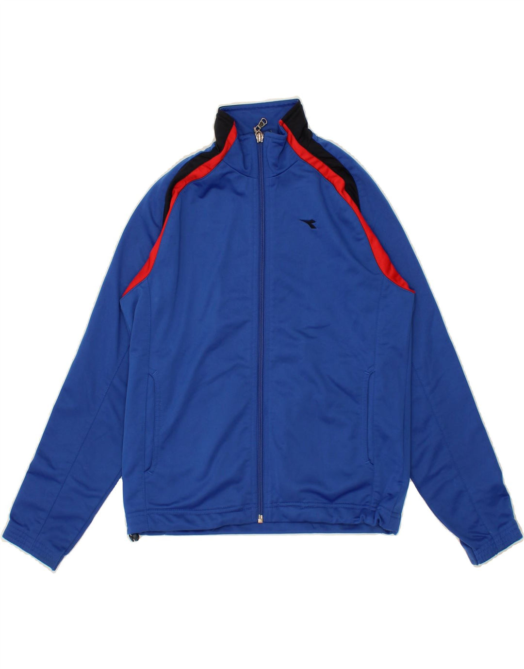 DIADORA Boys Tracksuit Top Jacket 9-10 Years Blue Polyester Vintage Diadora and Second-Hand Diadora from Messina Hembry 