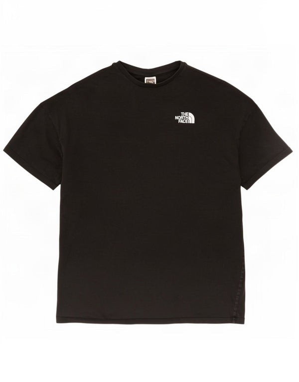 The North Face T-shirt surdimensionné pour femme UK 14 en coton noir moyen