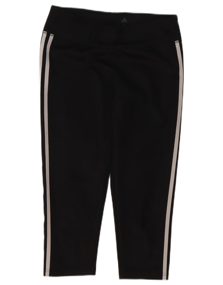 Adidas Womens Climalite Capri Leggings UK 12/14 Medium Black