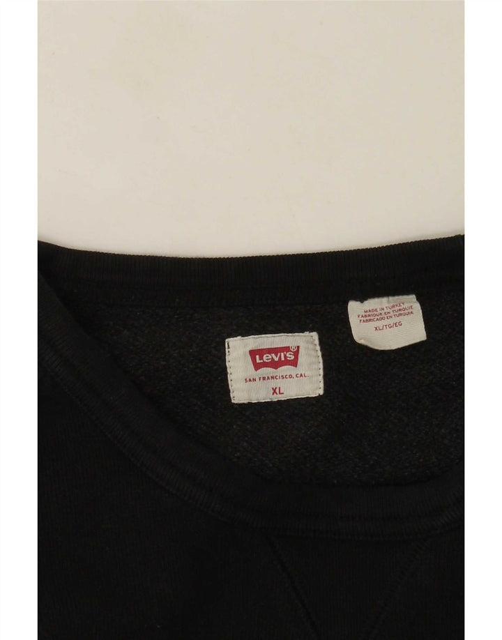 Felpa da uomo Levi's Maglione XL Nera