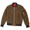 Zara Mens Bomber Jacket UK 38 Medium Khaki Colourblock Polyester