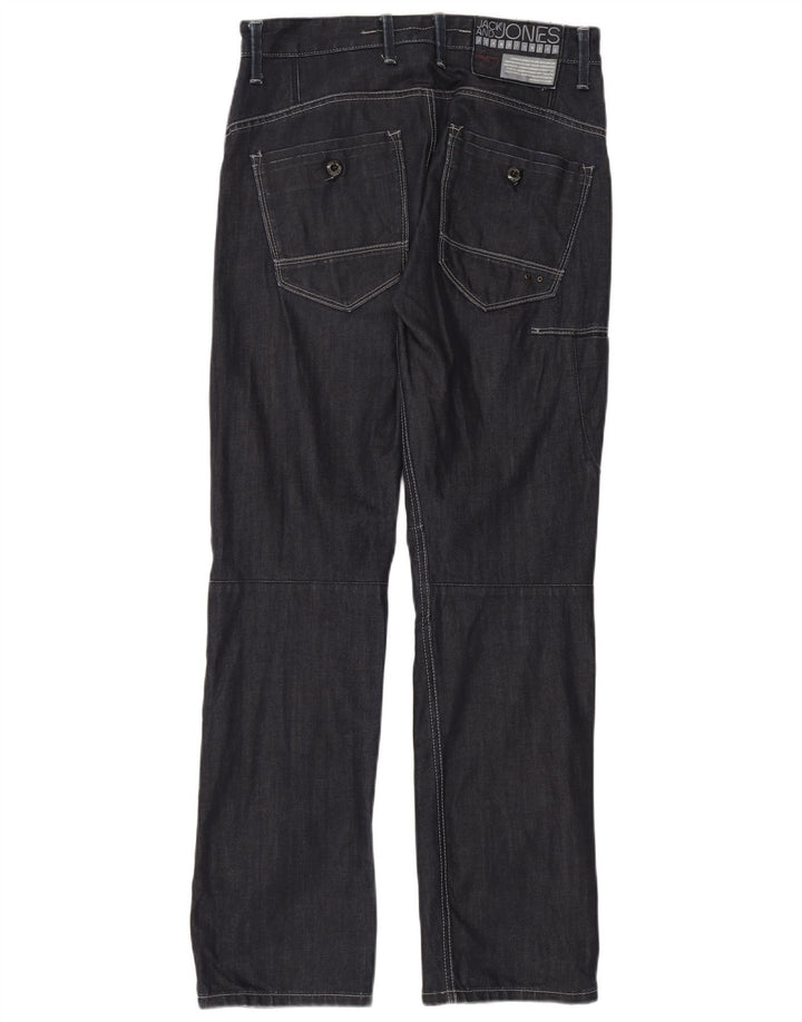 Jack & Jones Mens Cargo Straight Jeans W32 L33 Navy Blue