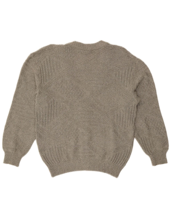 vintage Mens Cardigan Sweater IT 50 Grand Gris