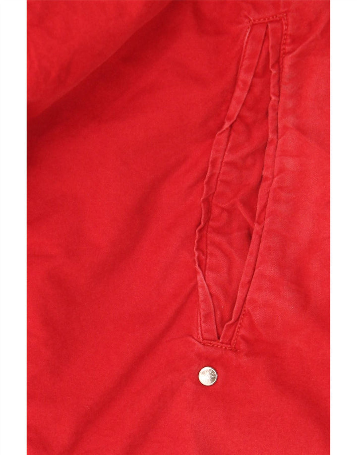 Belfe & Belfe Womens Oversized Bomber Jacket IT 44 Medium Red