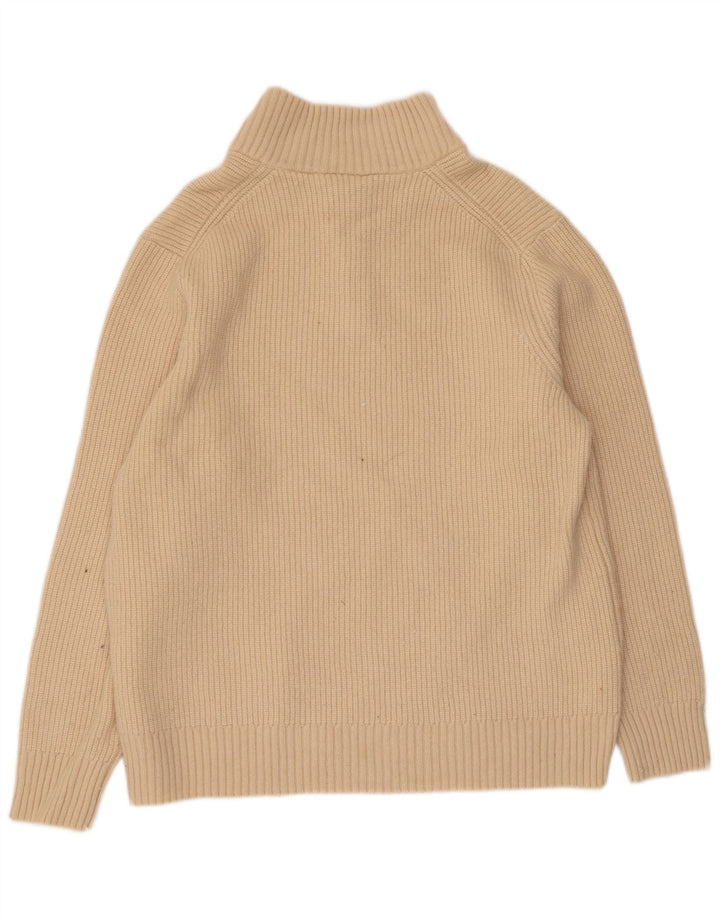 Lyle & Scott Herre sweater med lynlåshals XL Beige