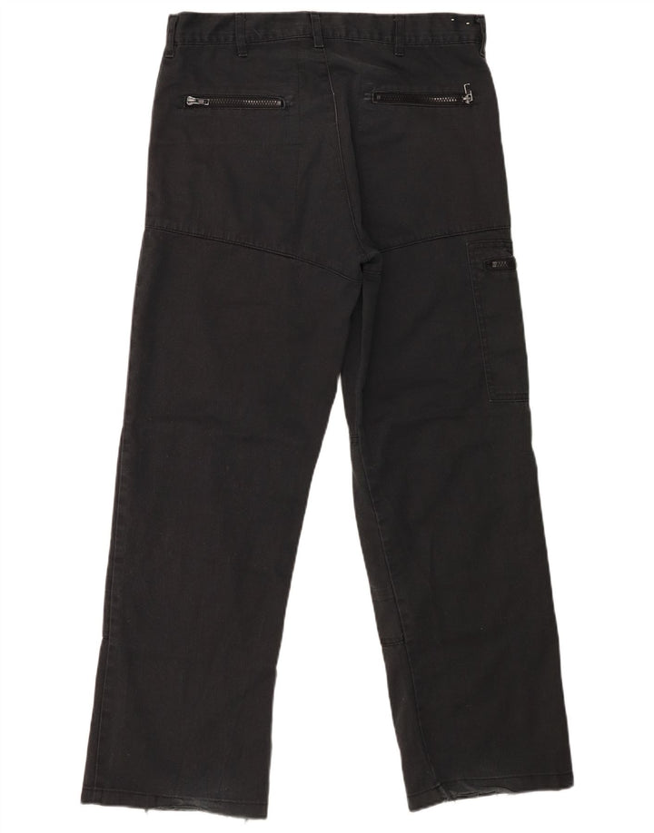 Dickies Mens Straight Cargo Trousers W30 L29 Black Polyester