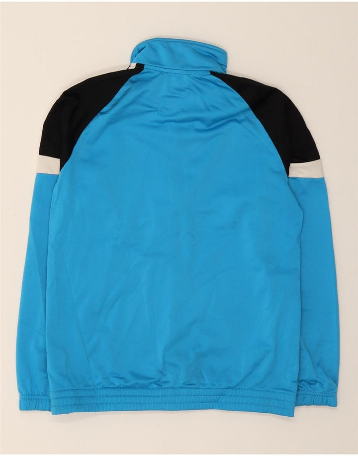 ADIDAS Boys Tracksuit Top Jacket 13-14 Years Blue Colourblock Polyester Vintage Adidas and Second-Hand Adidas from Messina Hembry 