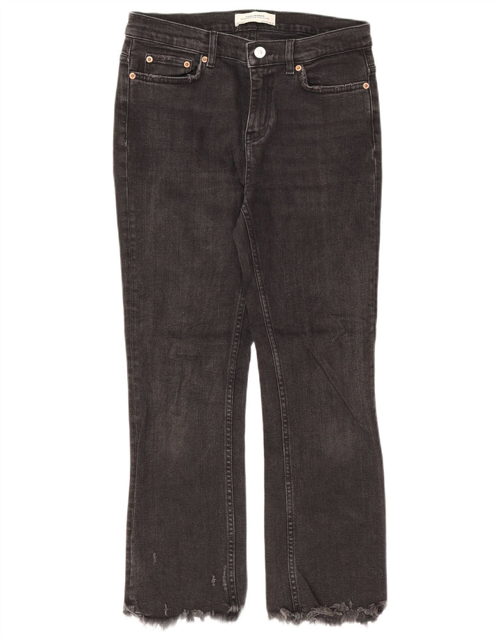 Zara Womens Bootcut Jeans EU 36 XS W26 L25 Black