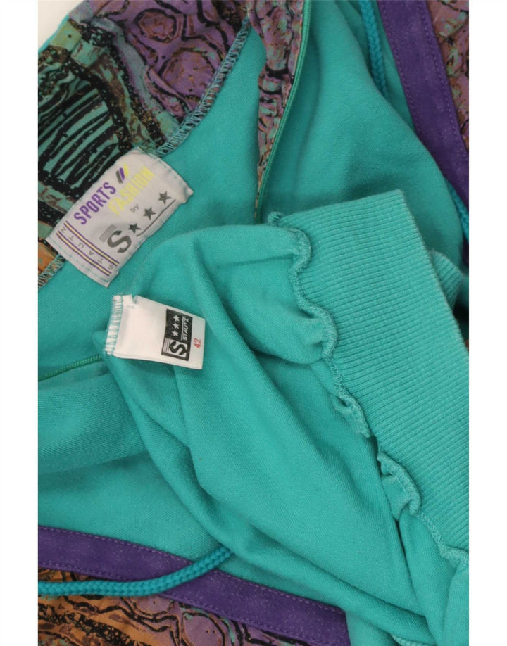 Vintage sweatshirt med abstrakt mønster til kvinder IT 42 Medium Blue