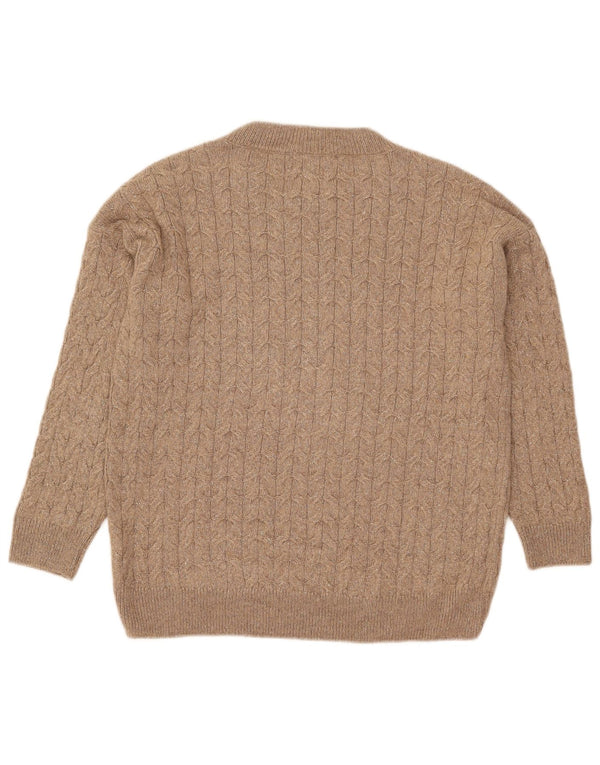 Pulover supradimensionat pentru femei Massimo Dutti cu gâtul turnat, UK 10, gri mic