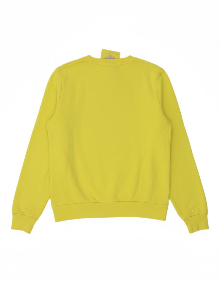 COLMAR Womens Sweatshirt Jumper UK 16 Large Yellow Cotton