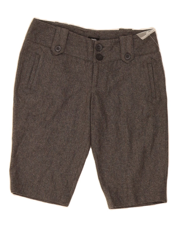 MOSSIMO Womens Chino Shorts US 4 Small W30 Grey Wool