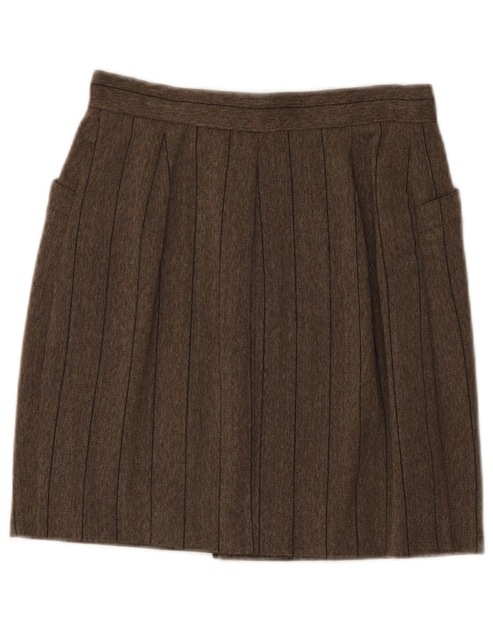 Minigonna Donna Krizia IT 40 Small W24 Marrone a Righe