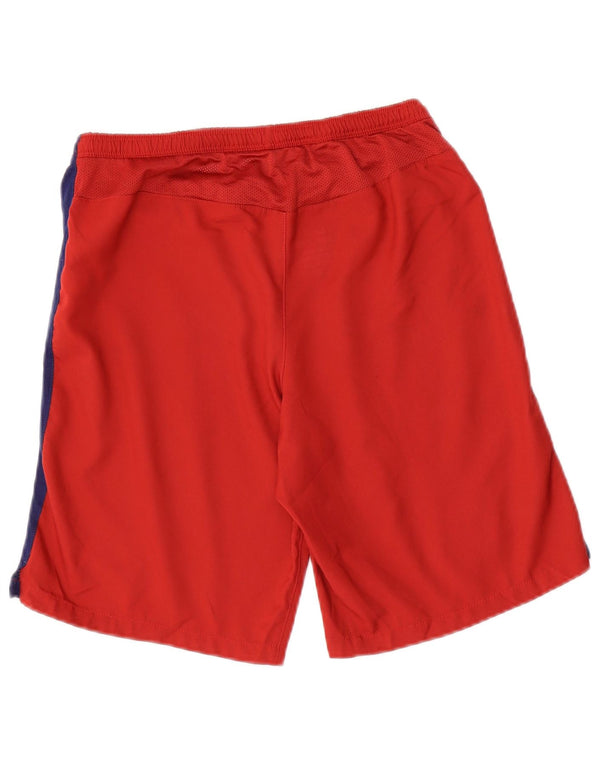 Pantaloncini sportivi Nike FCB da uomo piccoli in poliestere color block rosso