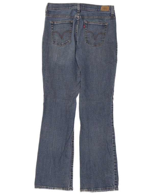 Calça jeans feminina Levi's 515 Bootcut US 10 grande W30 L33 azul algodão