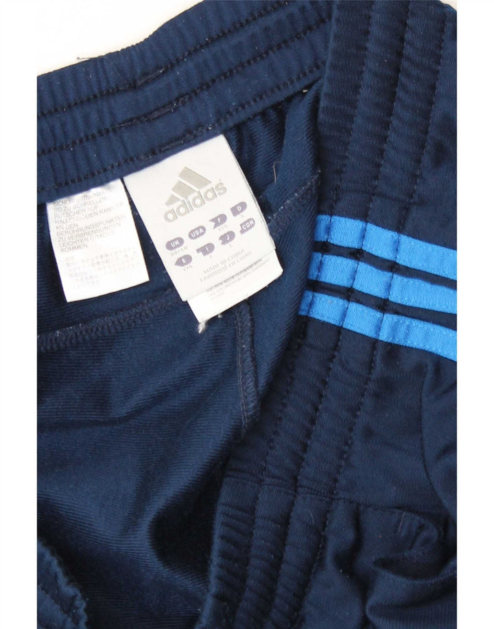 Adidas Træningsdragtsbukser til mænd UK 38/40 Medium Navy Blue Polyester