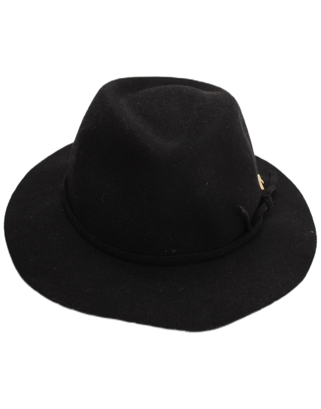 Replay Womens Fedora Hat One Size Black Wool Classic