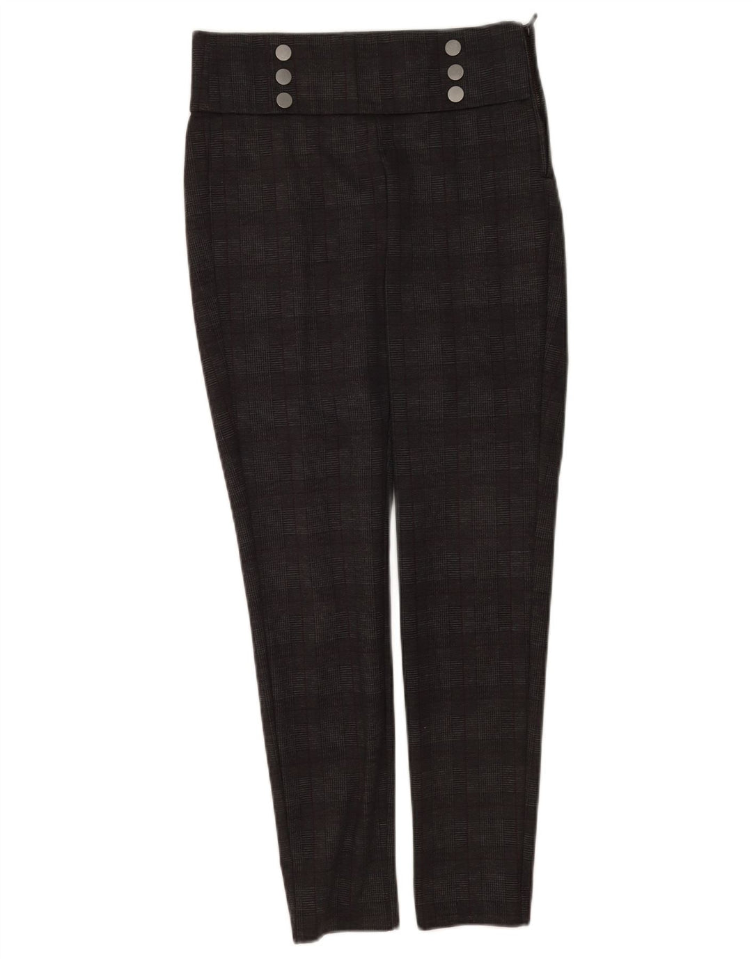 Zara Womens Leggings UK 12 Medium  Grey Check