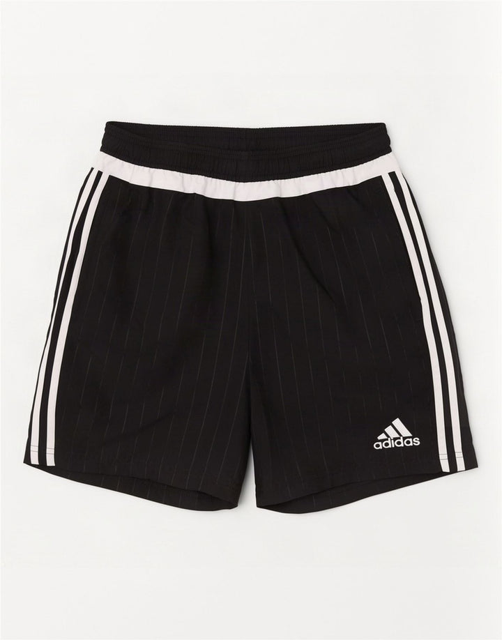 Adidas Mens Sport Shorts Médio Preto Listrado Poliéster