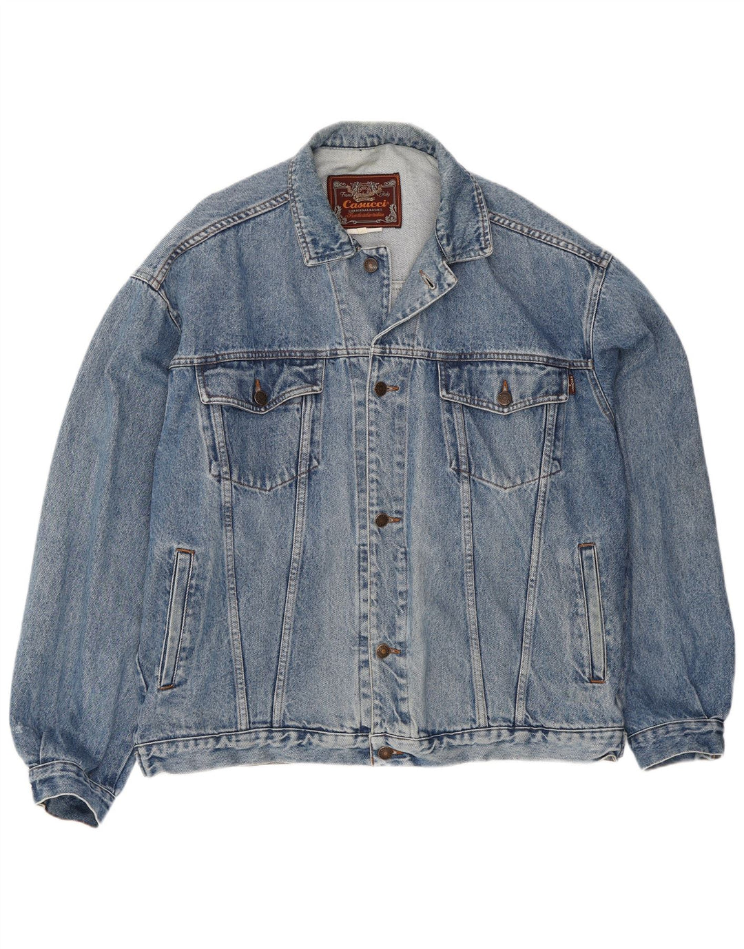 Giacca in denim da uomo Casucci UK 42 XL Blu