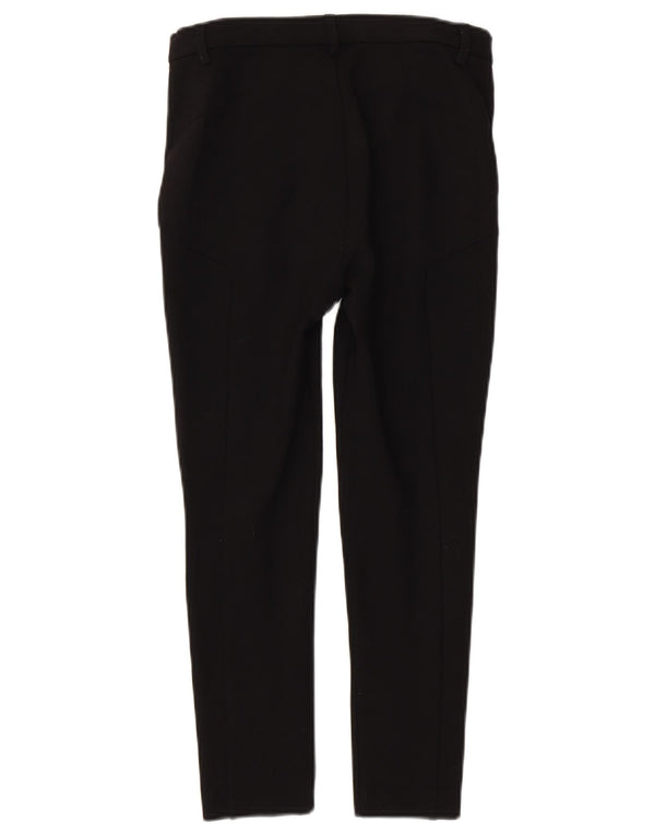 Zara Womens Skinny Cropped Trousers Small W26 L24 Black