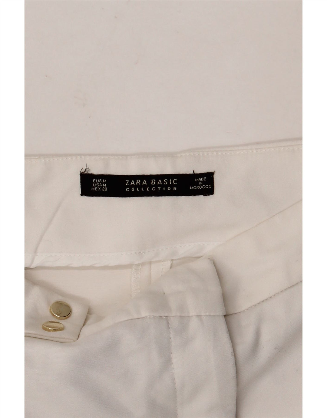 Pantaloni scurți chino pentru femei Zara Medium W28 White