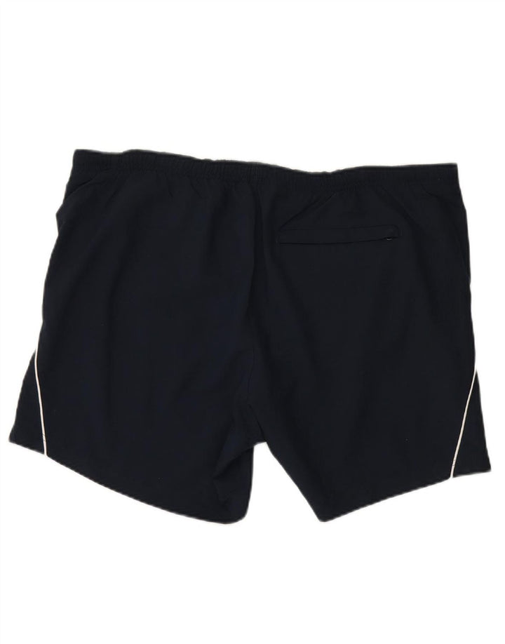 NIKE Mens Sport Shorts UK 37/39 XL Navy Blue Polyester