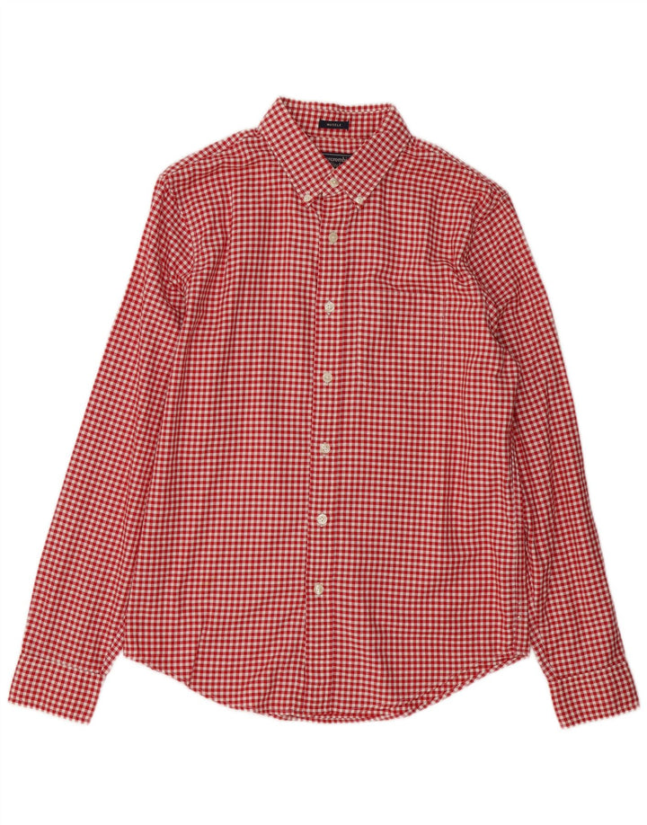 Abercrombie & Fitch Chemise homme en coton vichy rouge moyen