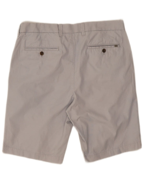 Marks & Spencer Chino Shorts til mænd W34 Large Grå Bomuld