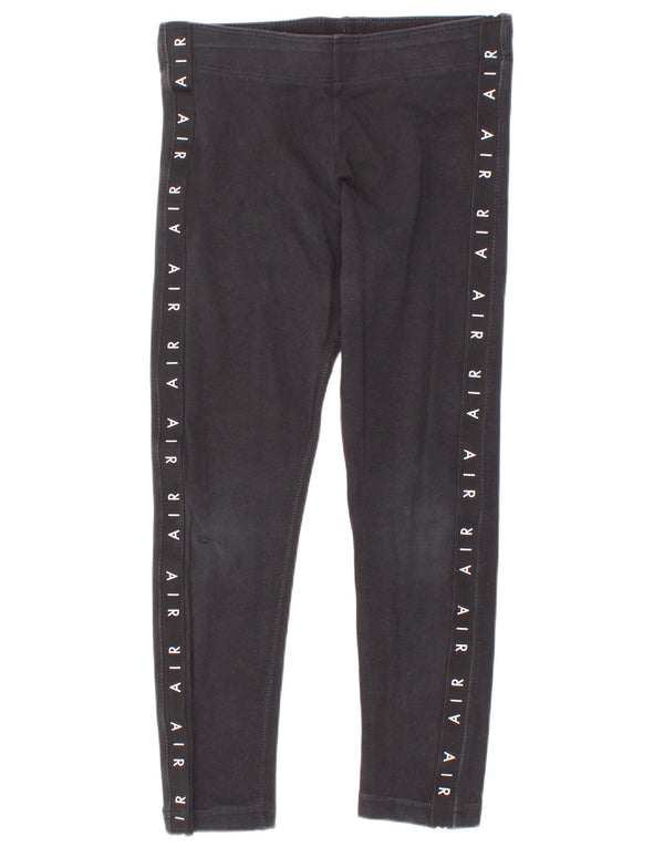 Leggings grafici Nike per ragazze 6-7 anni XS cotone nero