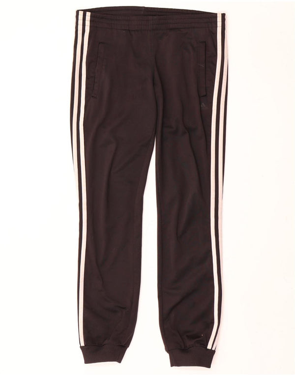 Adidas Pantalon de survêtement pour femme Joggers UK 4/6 XS Noir Polyester