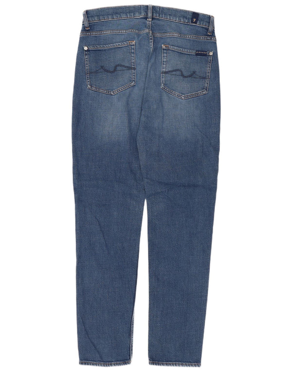 Женские зауженные зауженные джинсы 7 For All Mankind W31 L32 синие