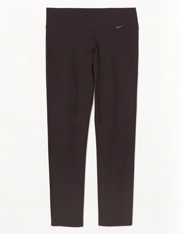 Nike női Dri Fit Capri leggings UK 14 nagy fekete poliészter