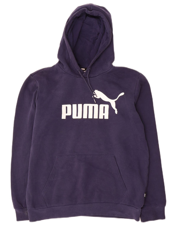 Felpa con cappuccio da uomo con vestibilità regolare grafica Puma Small in cotone blu navy